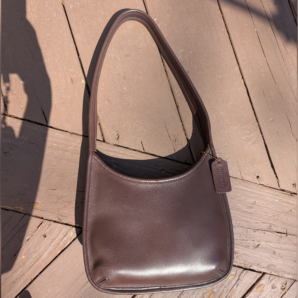 Vintage Coach 9020 Mahogany Ergo Leather Shoulder Bag